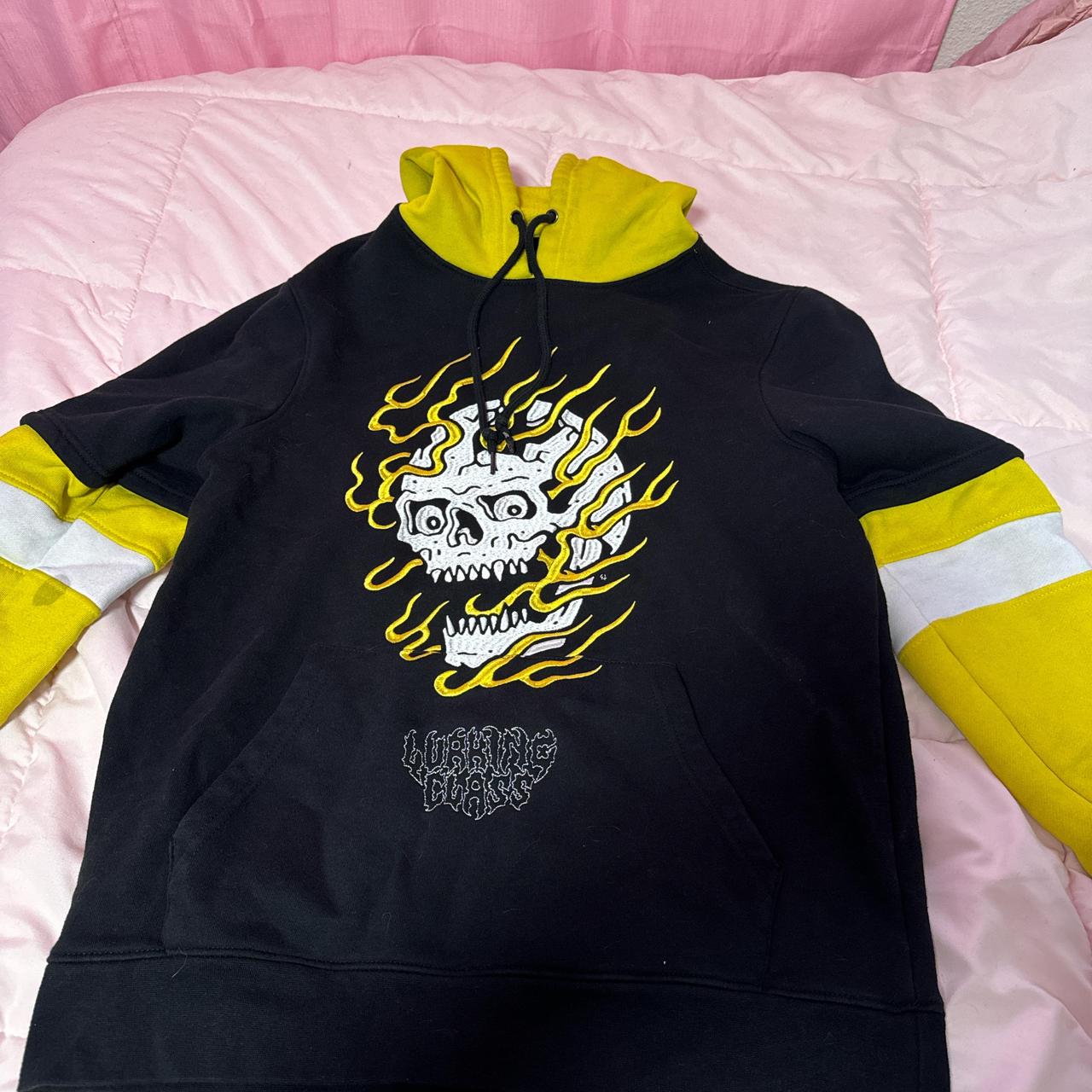 Sketchy Tank Black And Yellow Graphic Hoodie Lurking Class Hoodie