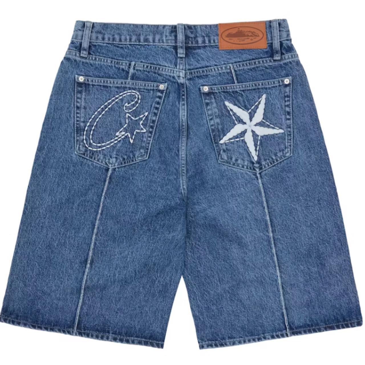 Corteiz C star Denim Jorts size - m #crtz... - Depop