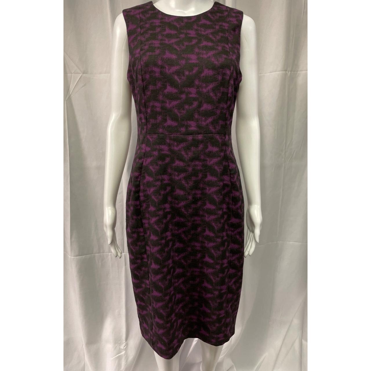 Calvin Klein Women s Purple Black Sheath Dress