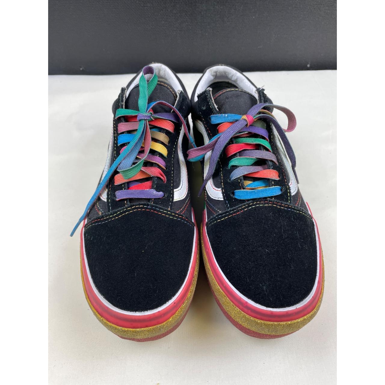 Vans Unisex Black Rainbow Chunky Sole Shoes Sneakers. Depop