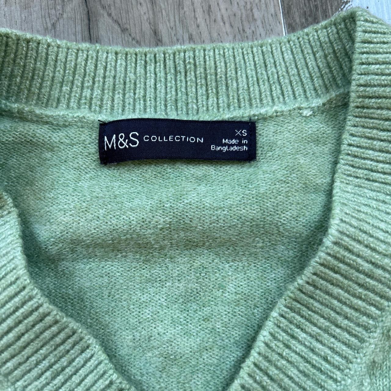  M&S XS pastel/light green jumper Worn a few... Depop