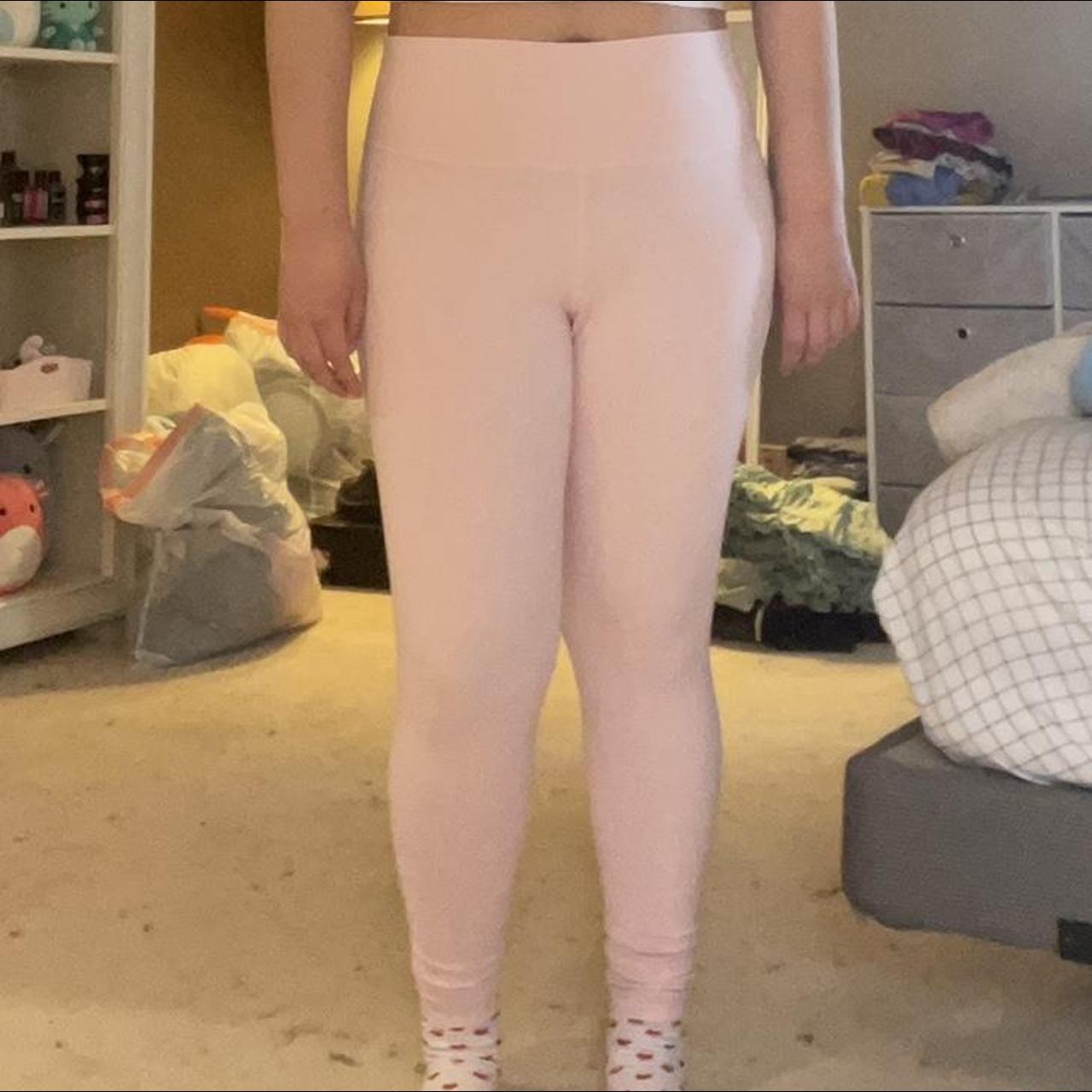 Aritzia Tna Pink Cropped Leggings Pants From - Depop