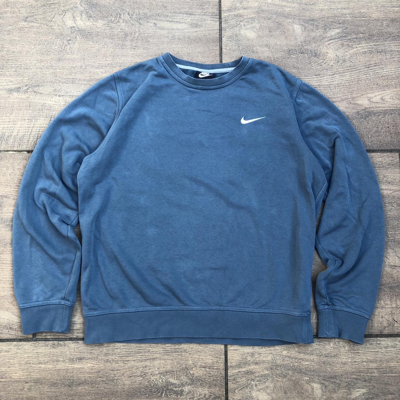 Crew Neck Nike Pulli Hellblau Türkiser Nike Pullover Washed Look