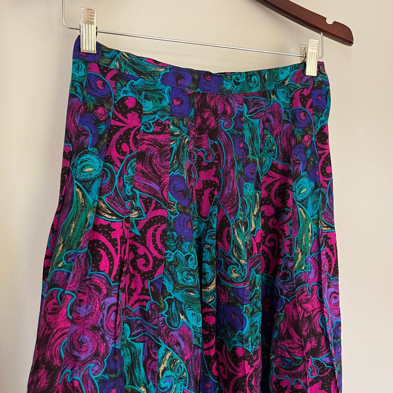 VINTAGE Barrie Stephens Vibrant Floral Mini... - Depop