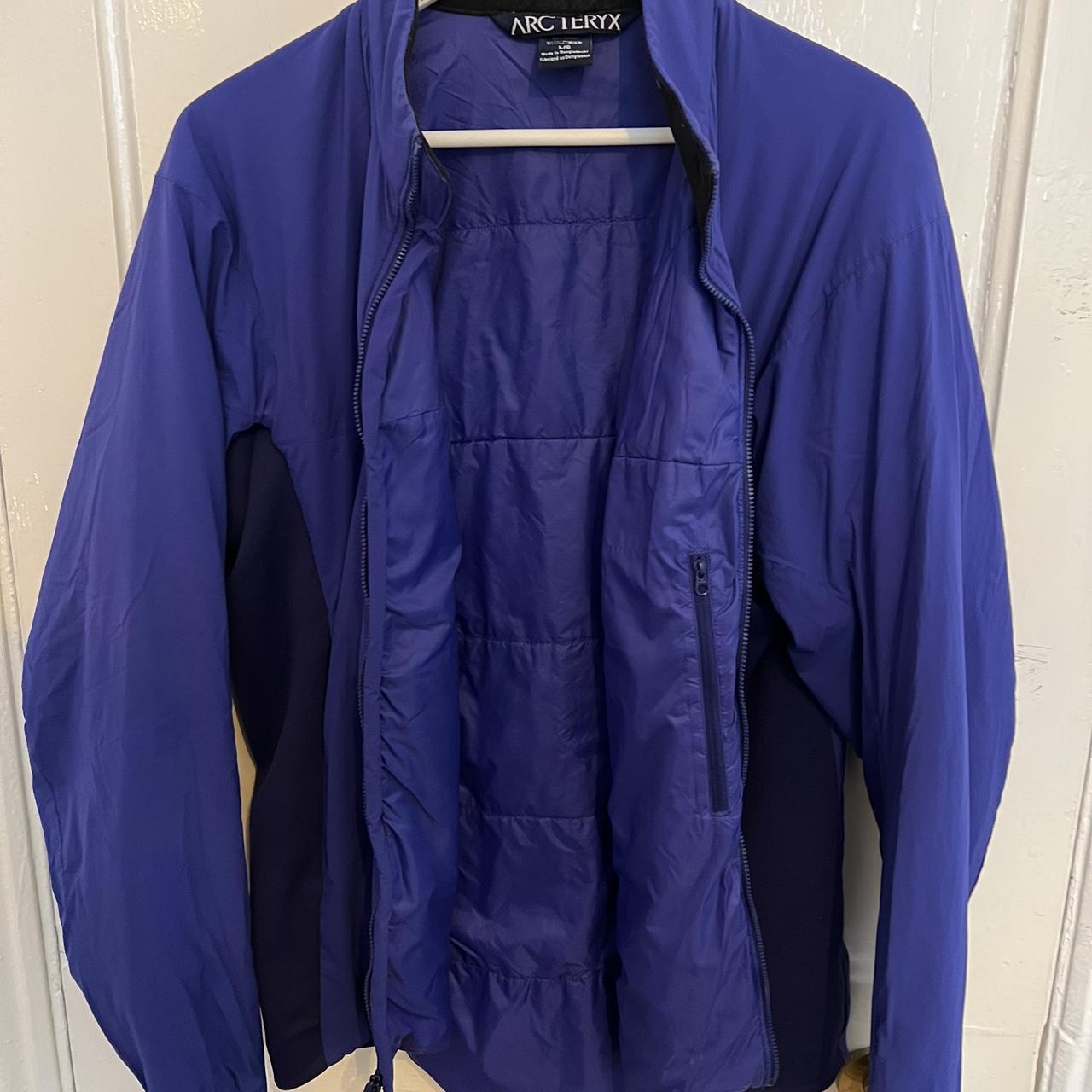 Vintage blue Arc'teryx insulated shell jacket with... - Depop