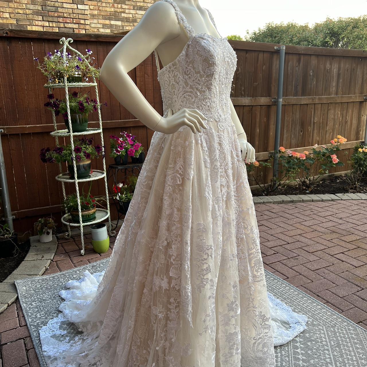 OLEG CASSINI David s Bridal beaded lace wedding. Depop