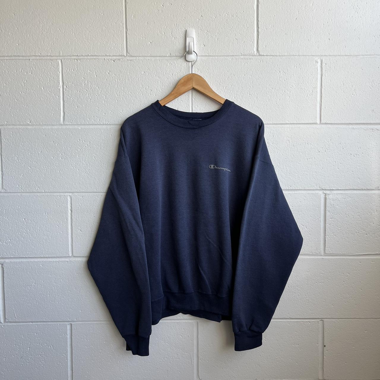 VINTAGE Y2K CHAMPION FADED SWEATER CHEST