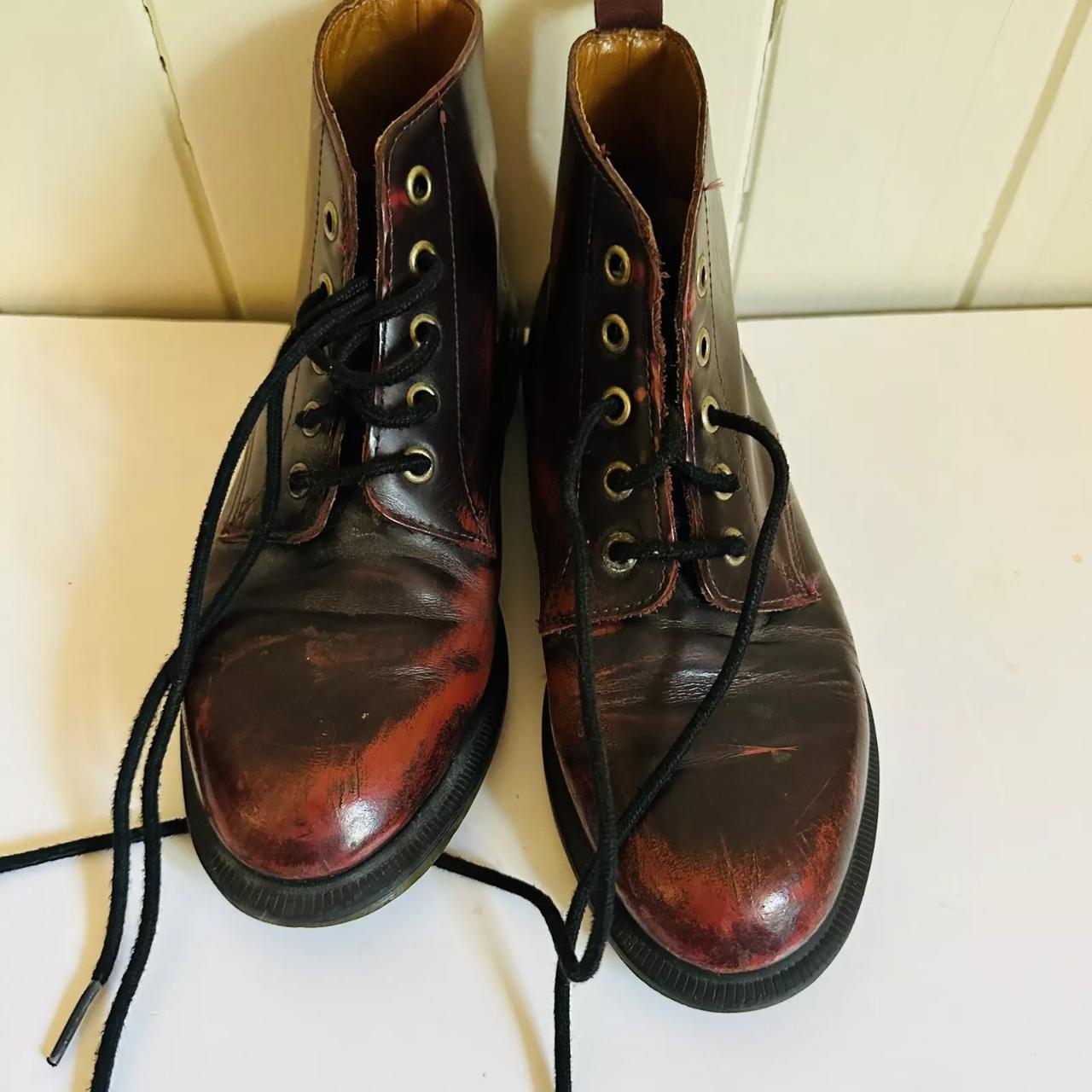 Dr Marten Emmeline Boots Cherry Red Lace Up Women. Depop