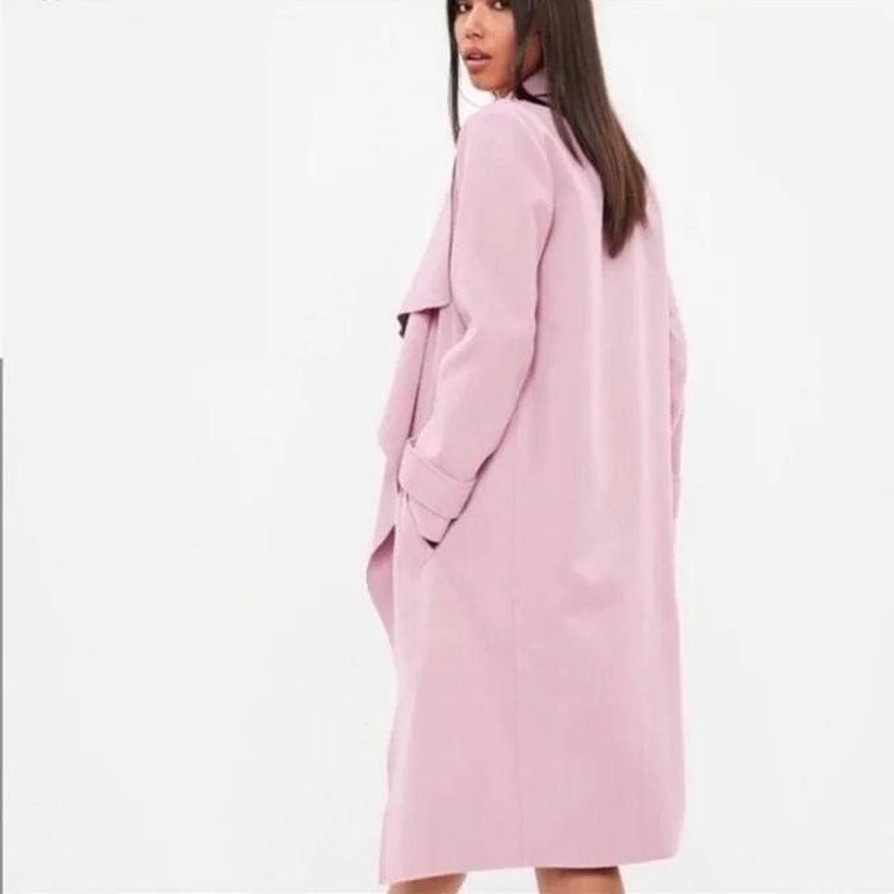 Missguided Pink Oversized Waterfall Duster Depop 9850