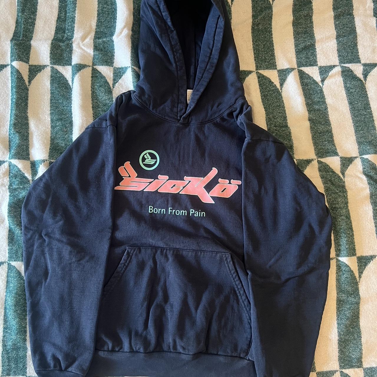 Sicko born from pain zip up hoodie sale