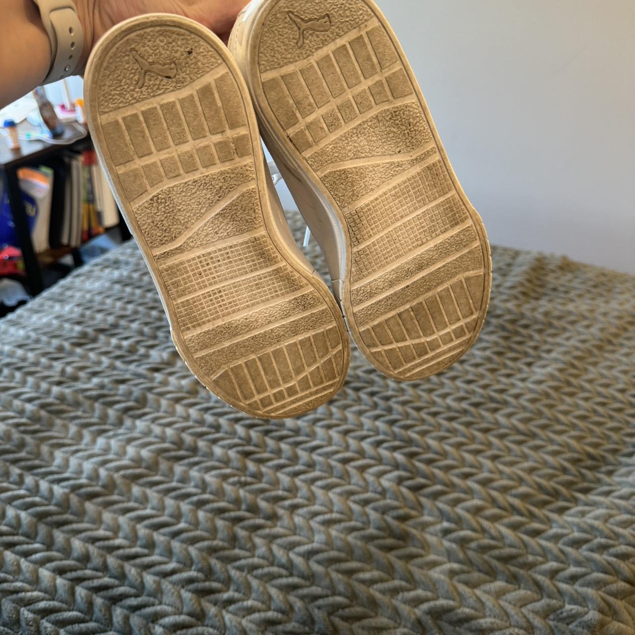 white platform puma shoes