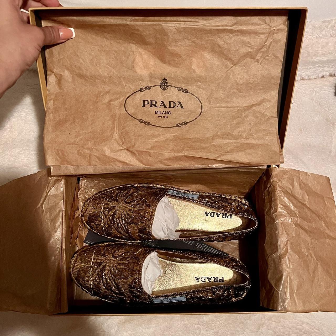 Prada brocade espadrilles hotsell