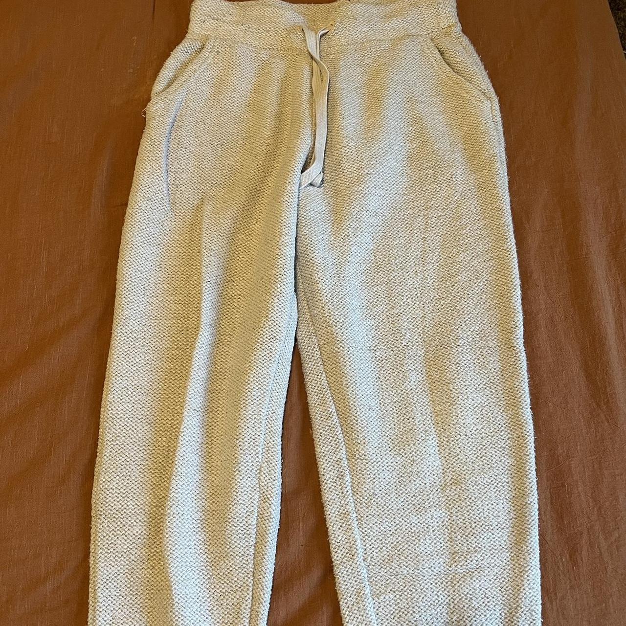 aerie cuffed ankle knit jogger sweats. soo cute &... - Depop