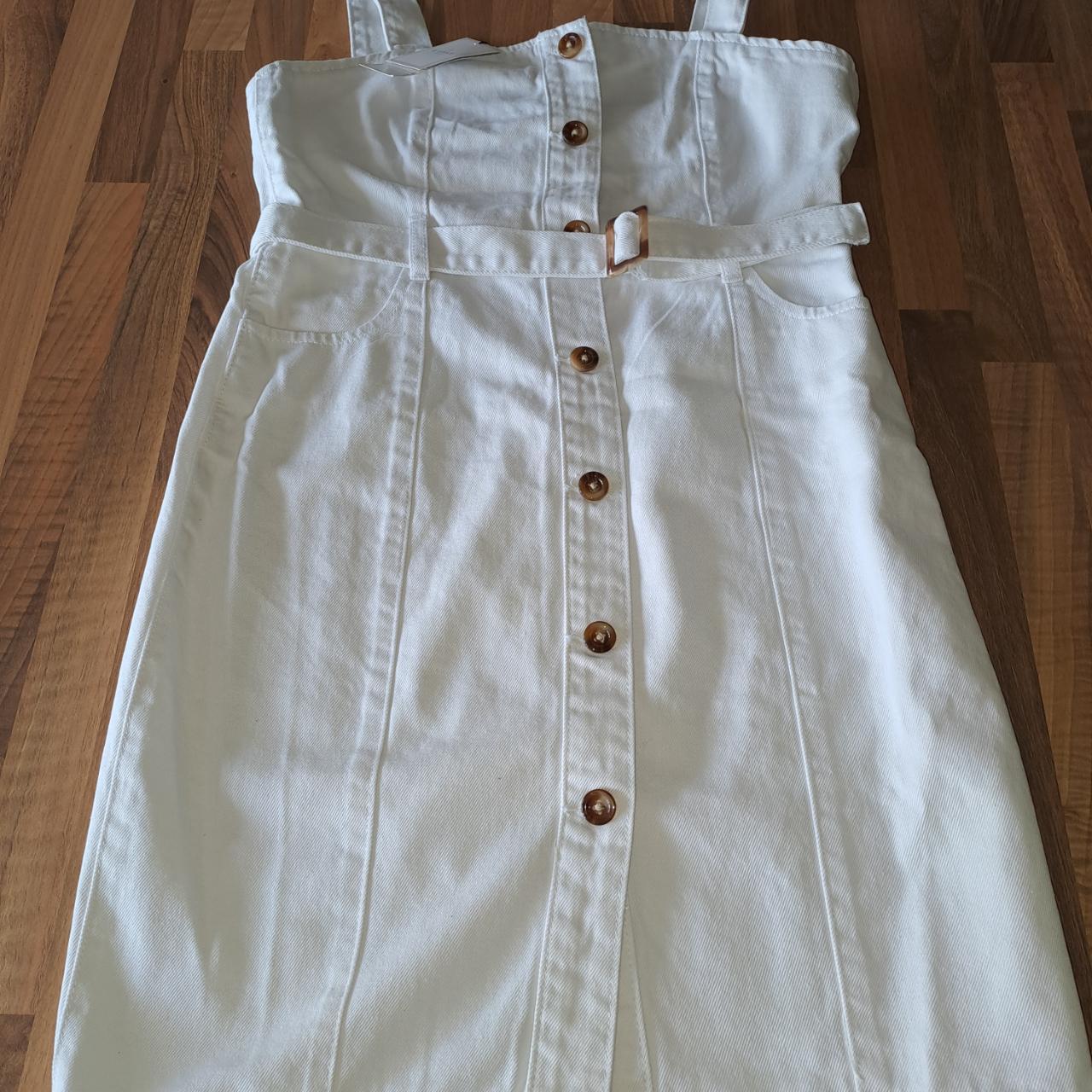 Lipsy white denim dress best sale