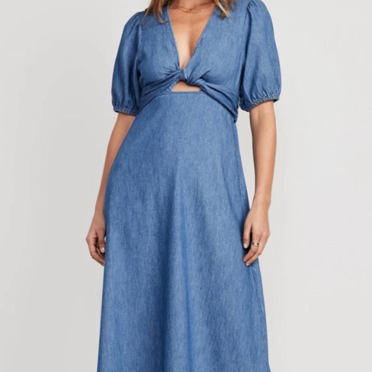 Old navy denim dress hotsell