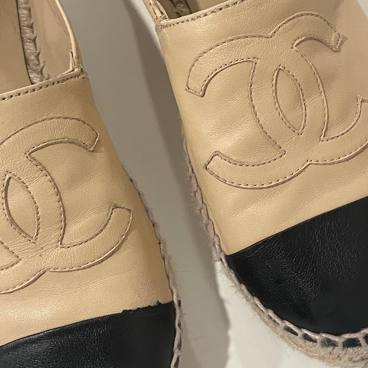 Chanel espadrilles cream on sale