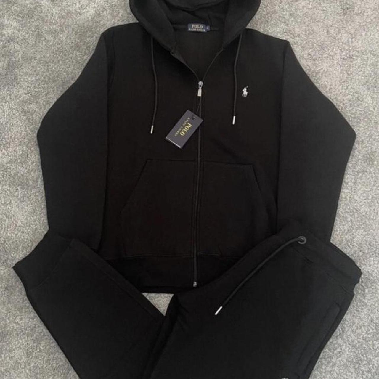 Medium black Ralph Lauren tracksuit it is Polo Ralph... - Depop