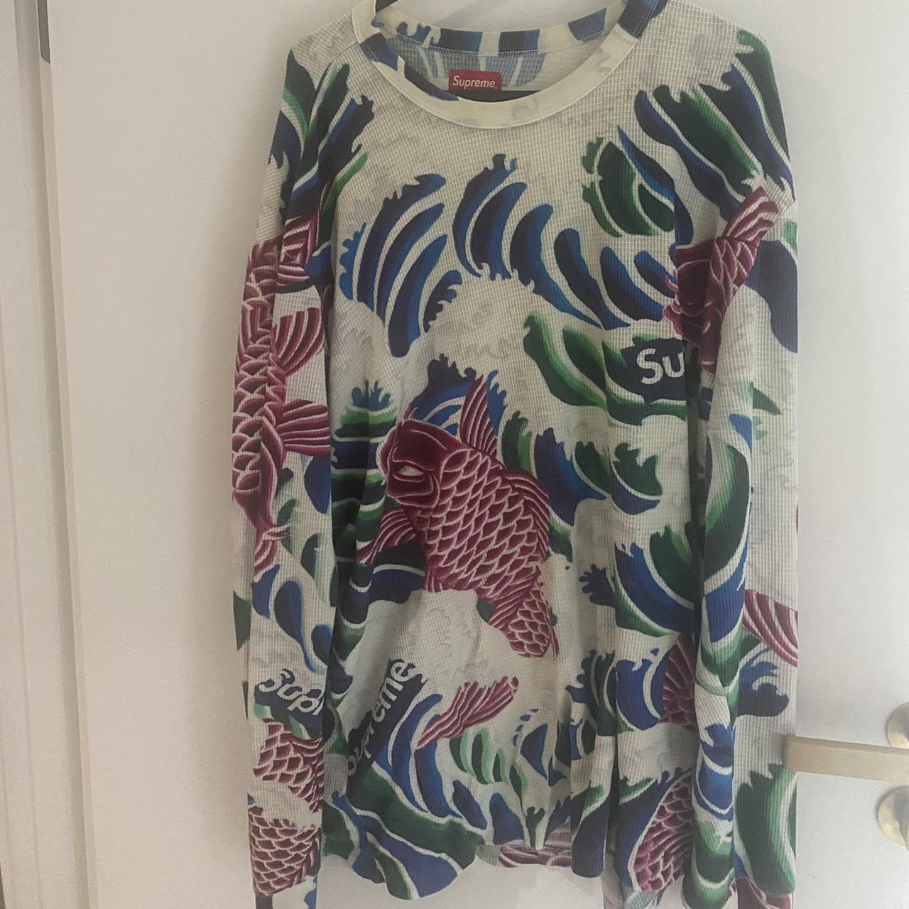 Supreme Waves (Koi Fish) LS Top #Streetwear | Depop