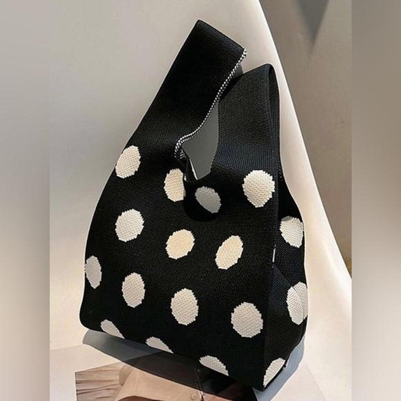 Mini Polka Dot Pattern Knit Bag deals - #123