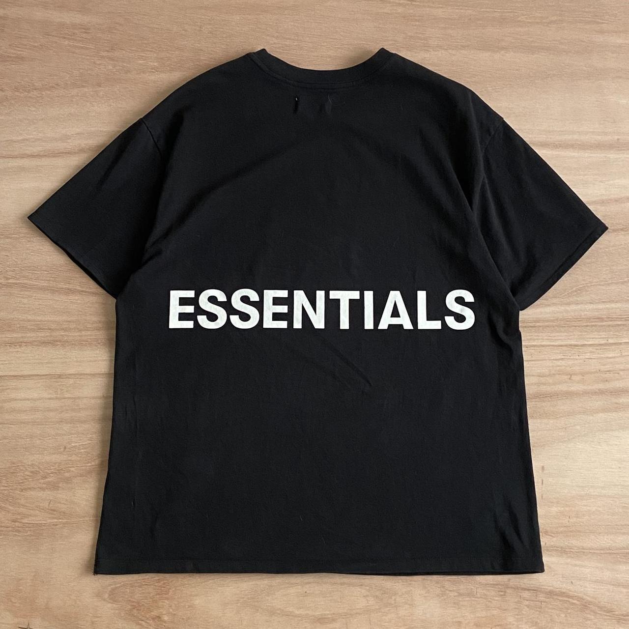 Oversized Fit Black Essentials Tshirt, Logo on the... Depop