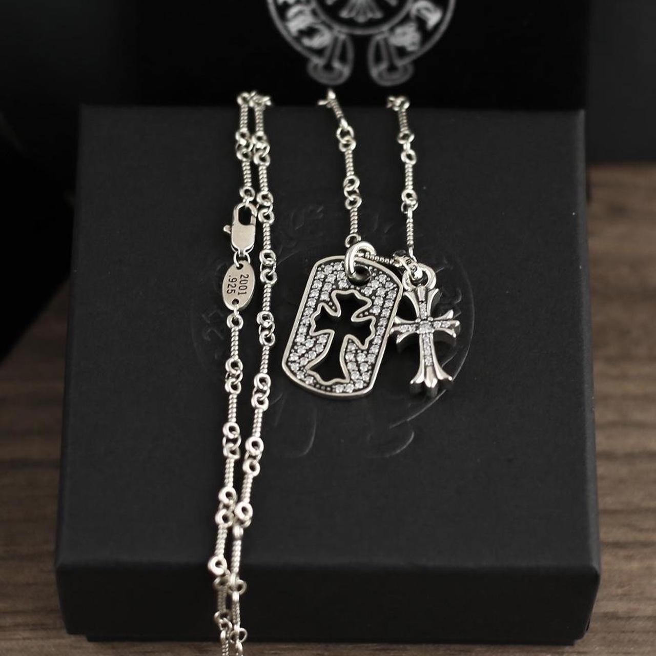 Women's Necklace - Silver – Chrome Hearts Silver stainless steel cross necklace …