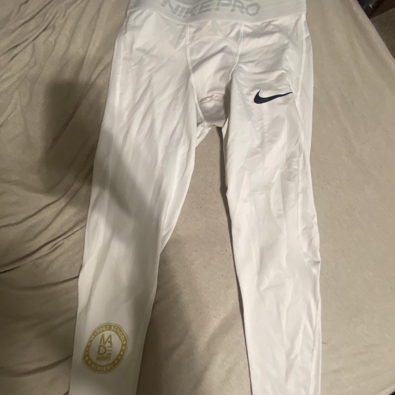 mens white nike tights