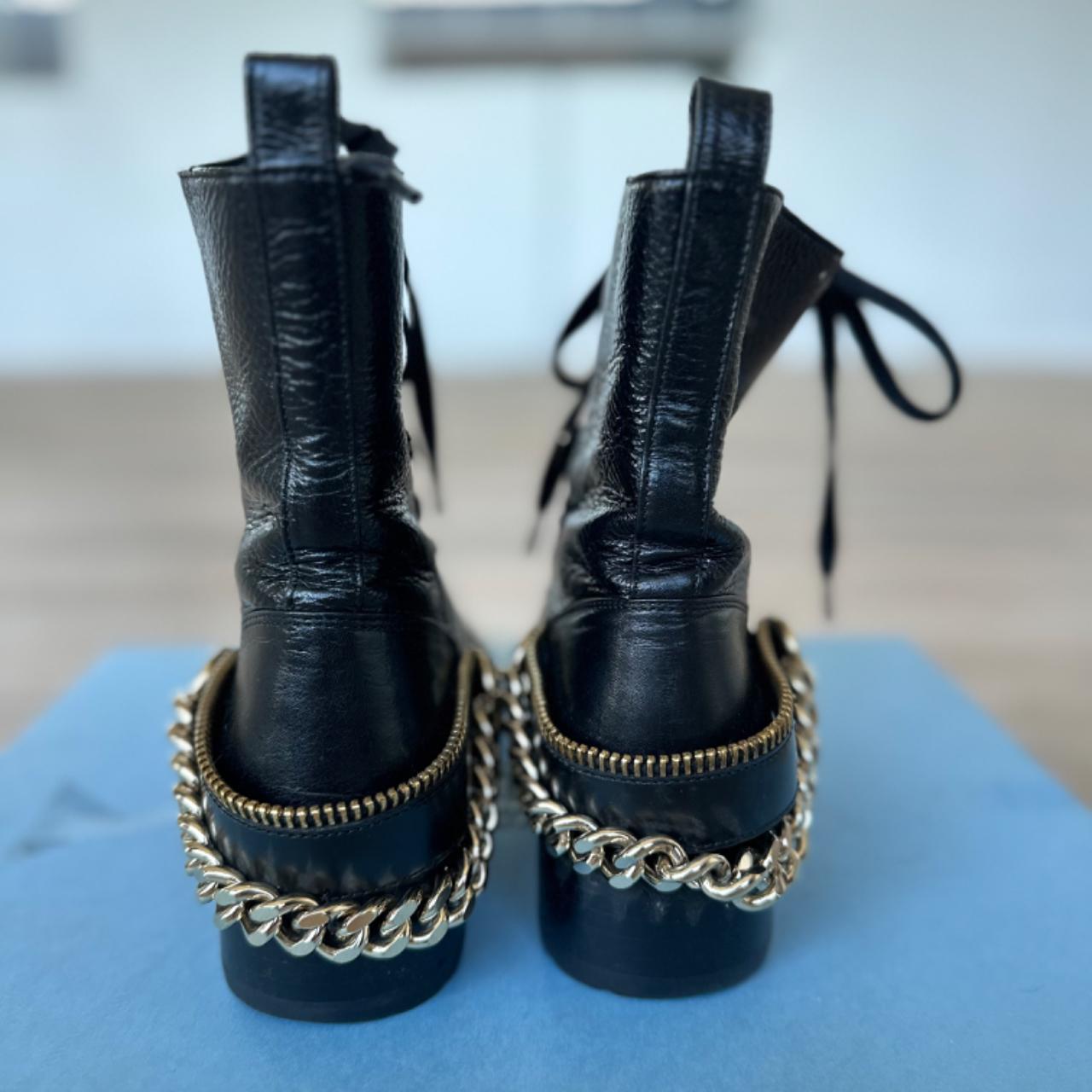 Lanvin chain boots online