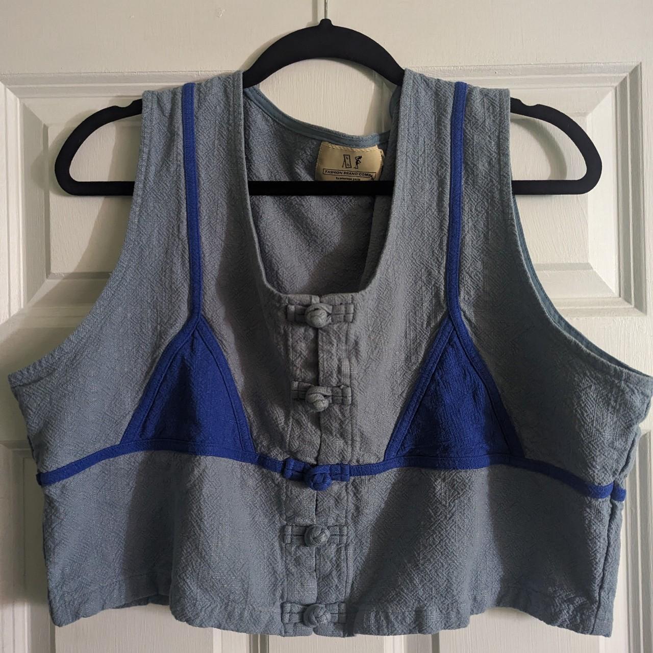 Fashion Brand Company Bikini Bra on Top Crop Tank... Depop