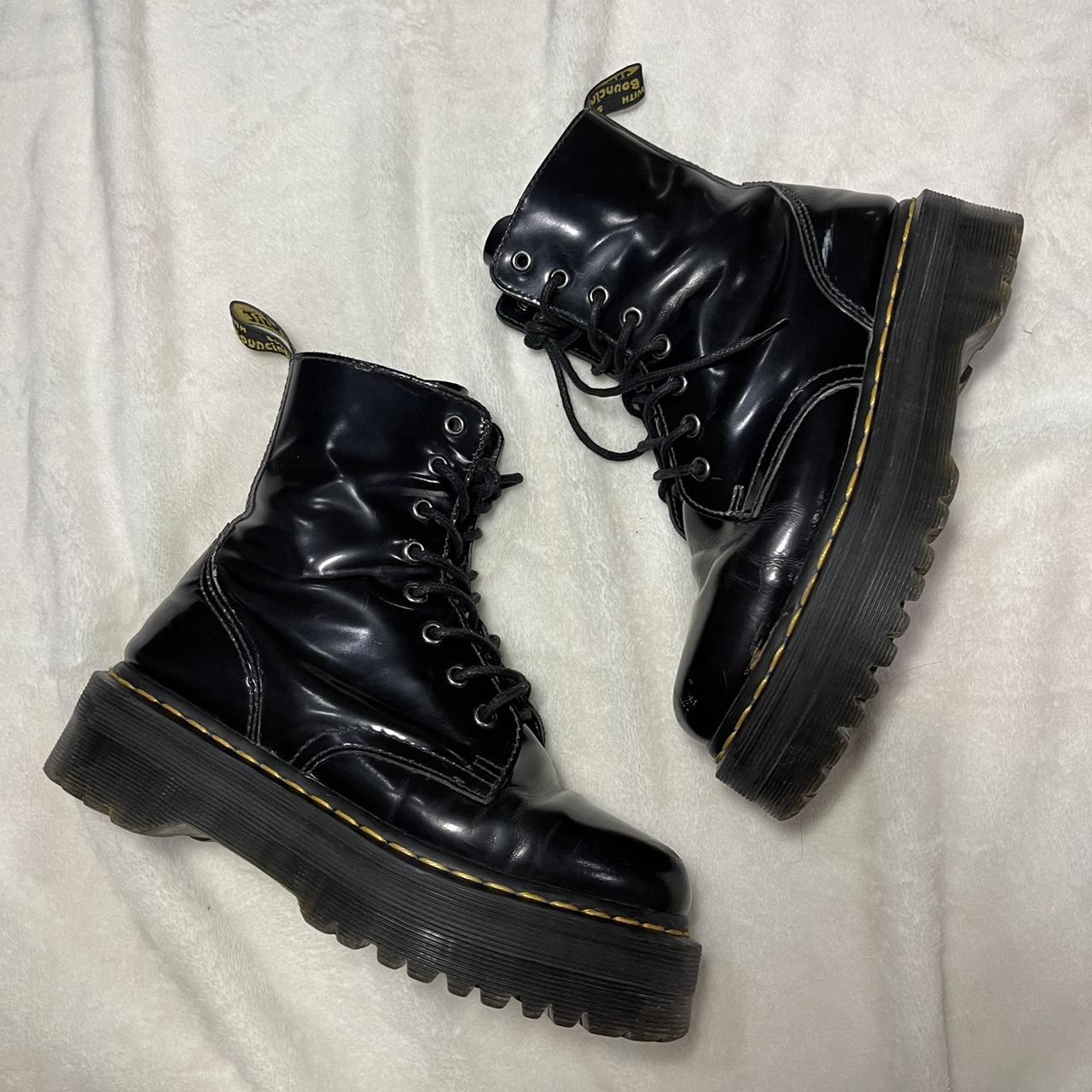 Very loved dr marten platform jadon Broken in No... - Depop