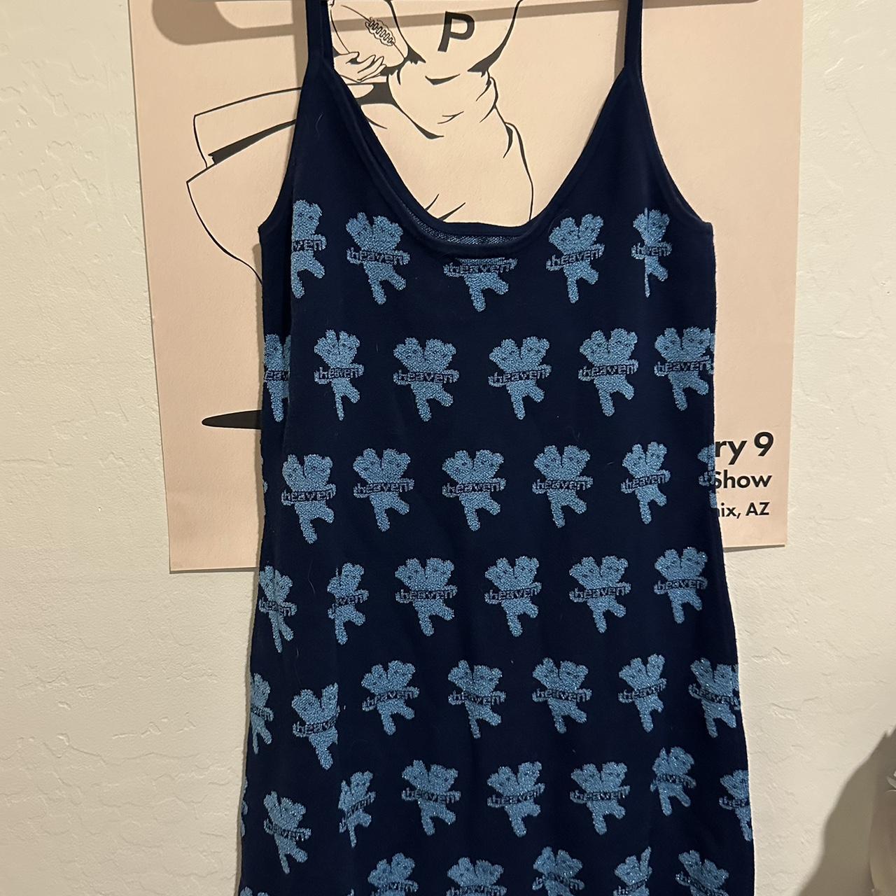 Heaven by Marc Jacobs Women's Blue and Navy Dress | Depop