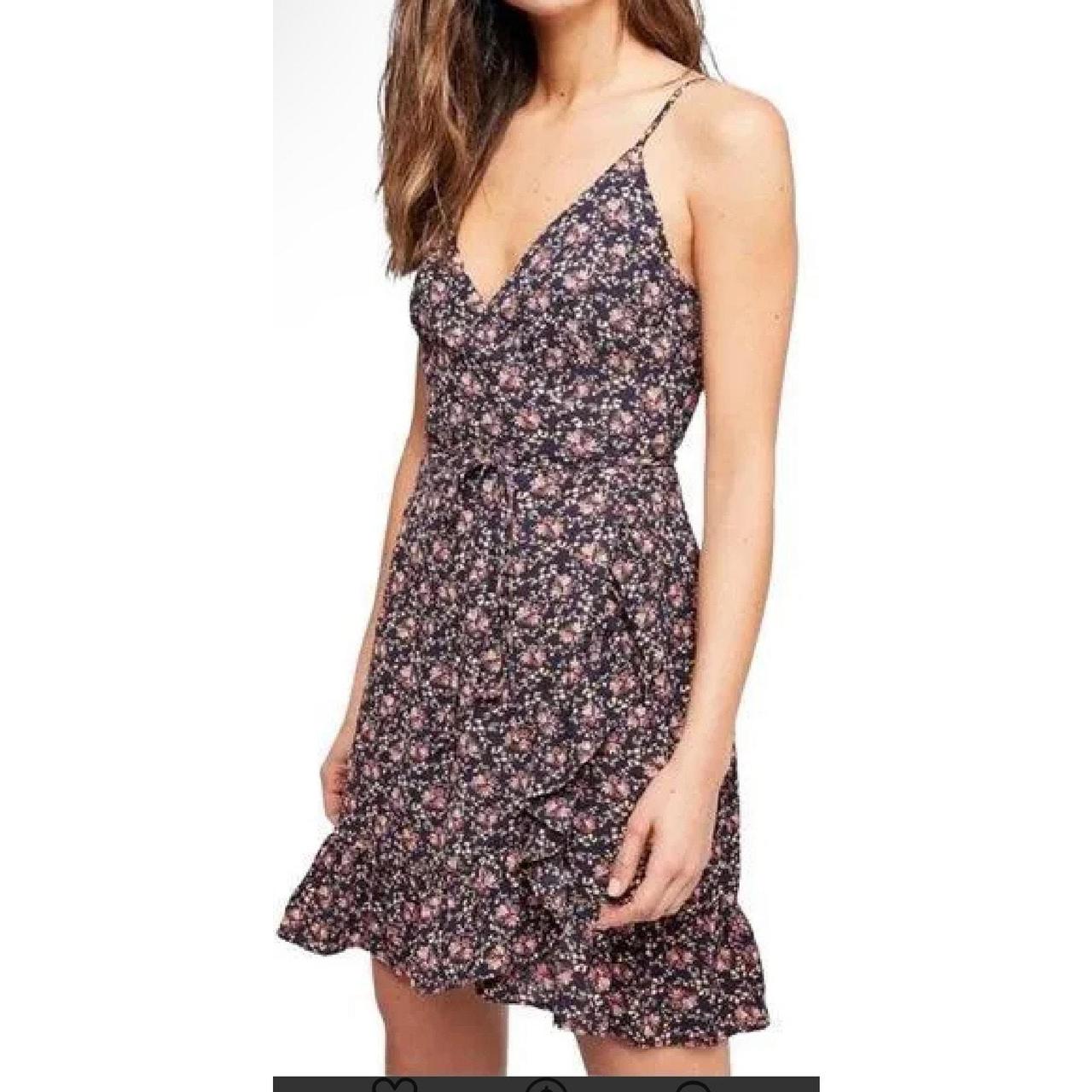 Free people all my love printed wrap dress hotsell