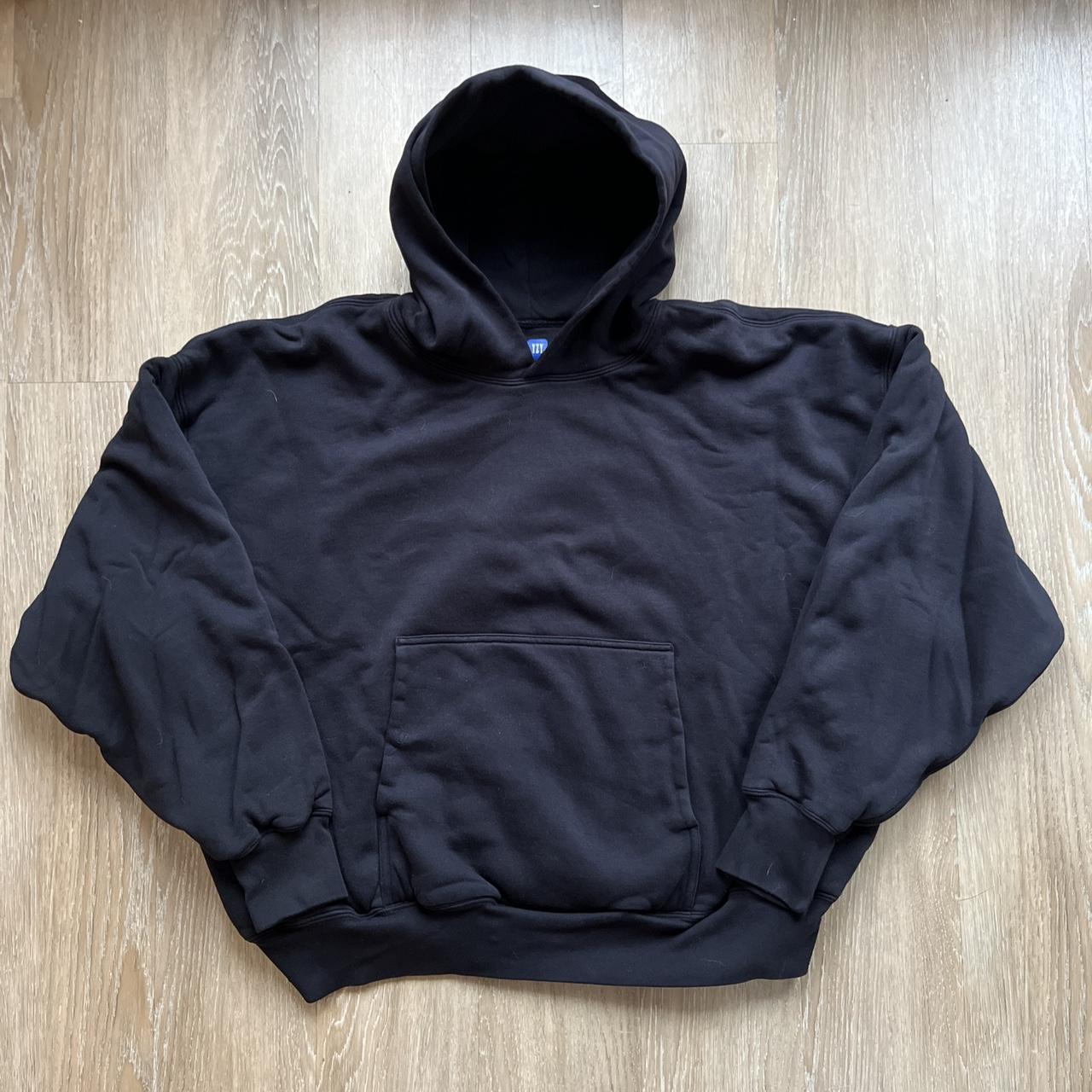 Men’s Black YZY Gap Pullover Hoodie Size XXL.... - Depop