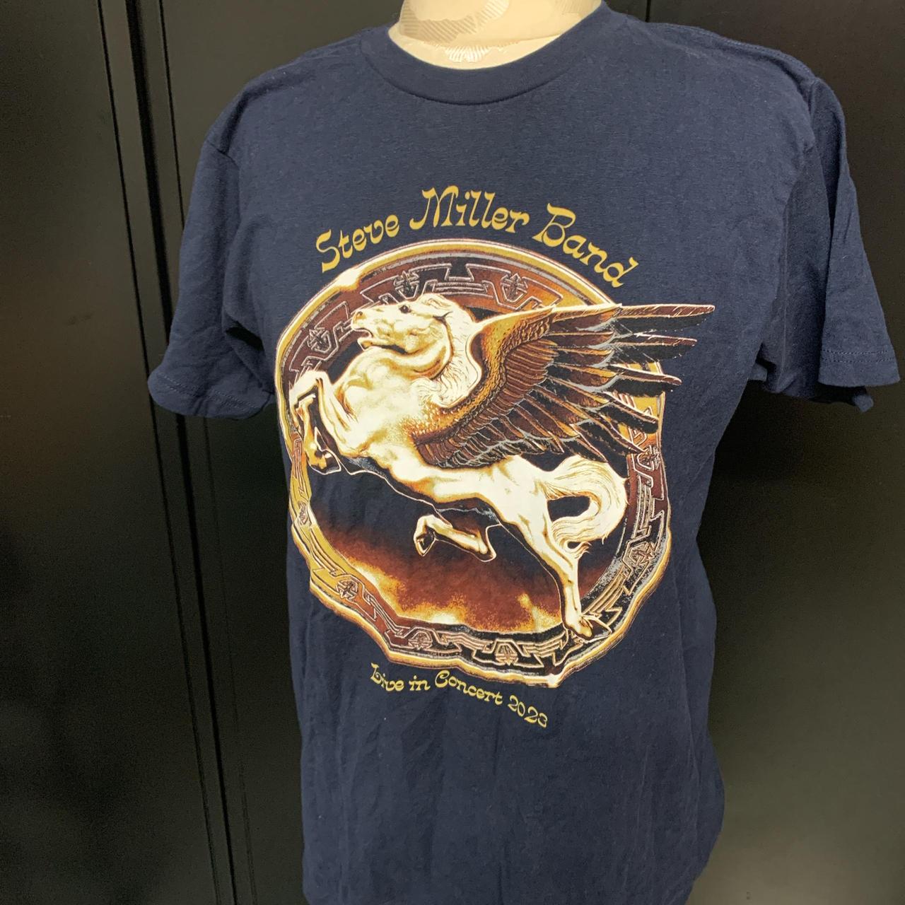 Steve Miller Band 2023 Concert Tee Size -Medium Navy... - Depop