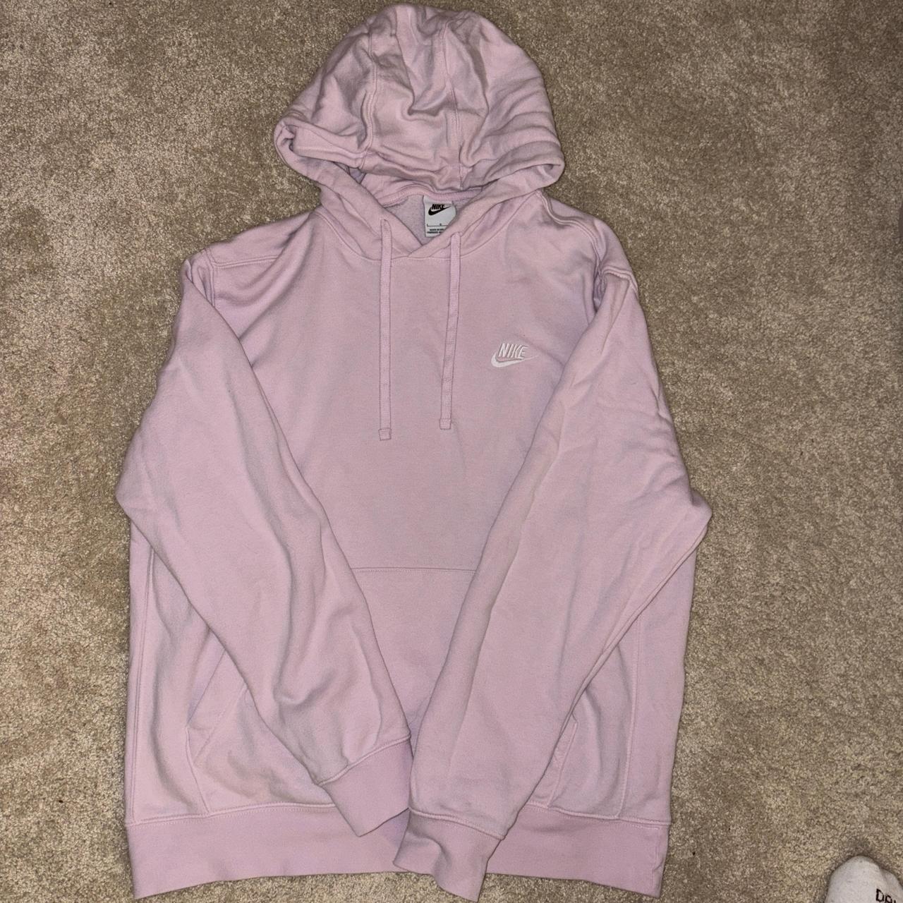 nike hoodie light pink