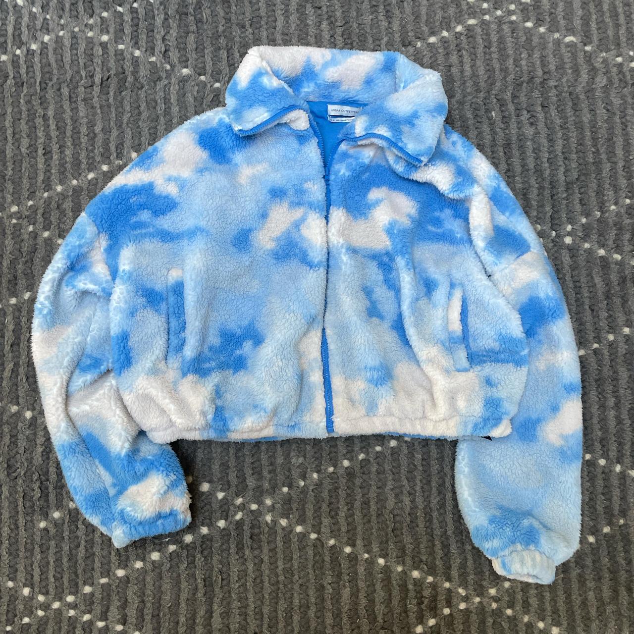 urban outfitters sky blue oversized fuzzy Depop