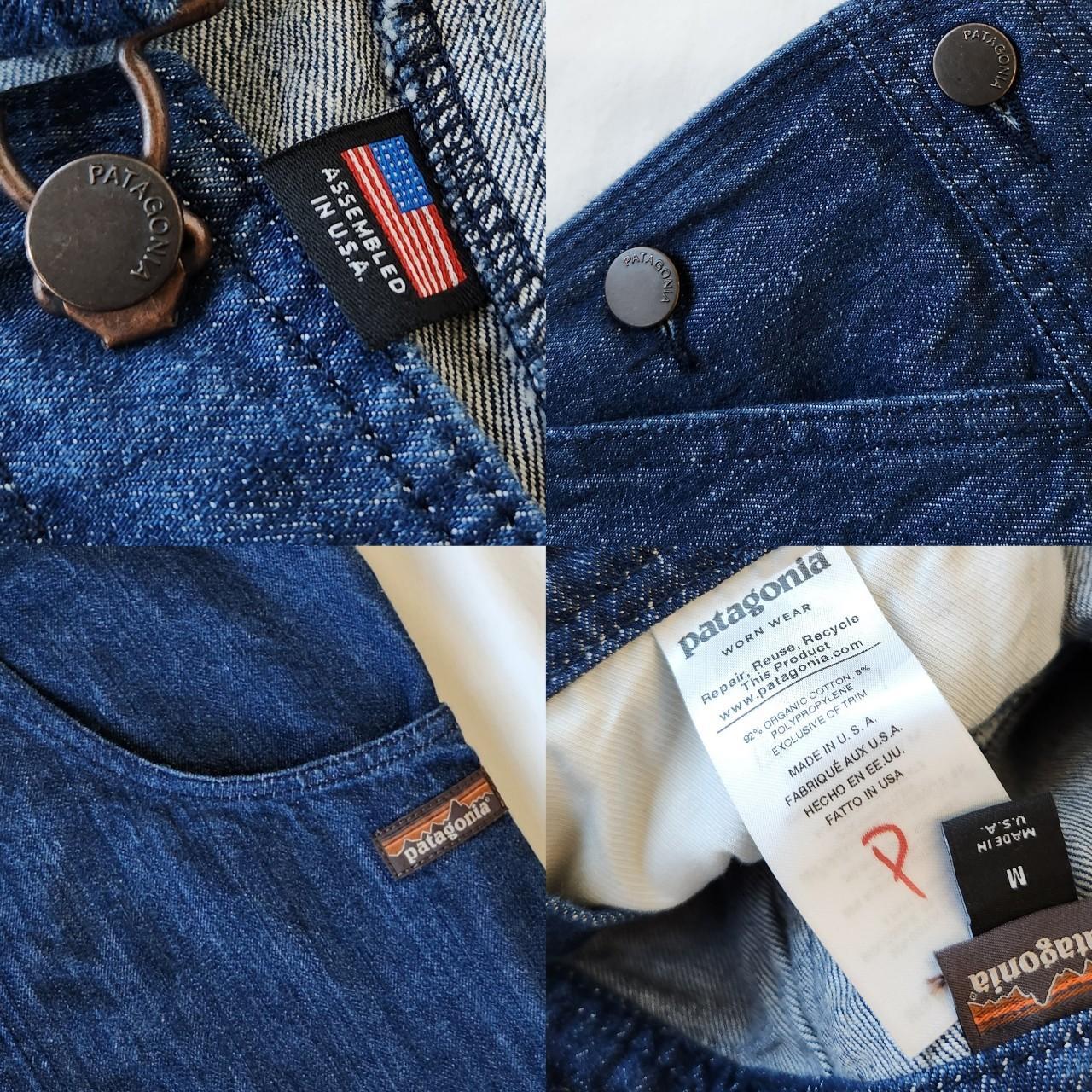 Patagonia Blue Steel Forge Denim Wide Overalls Size outlet Medium