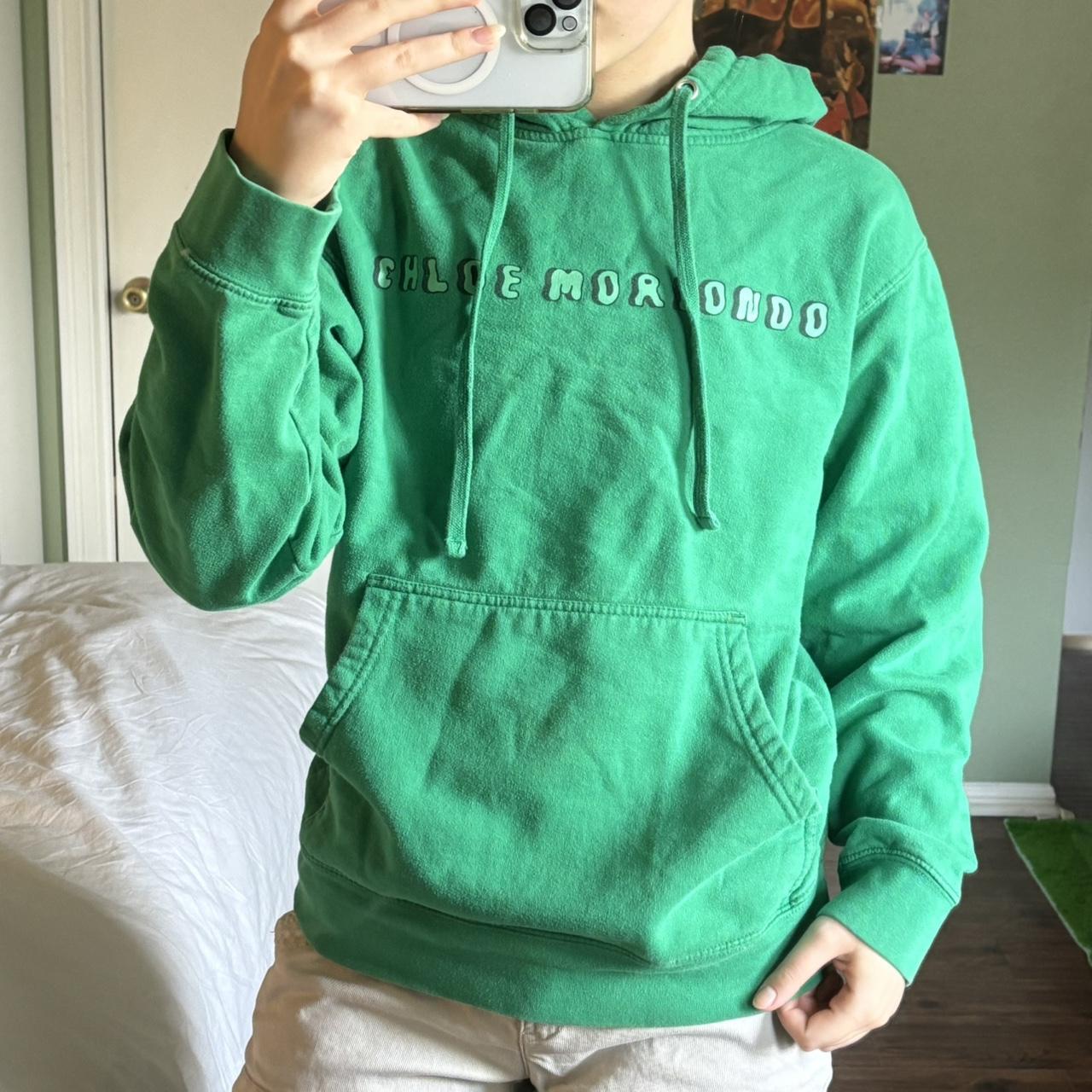 Women's Hoodie - Green - L – Green Chloe Moriondo hoodie with super cute …