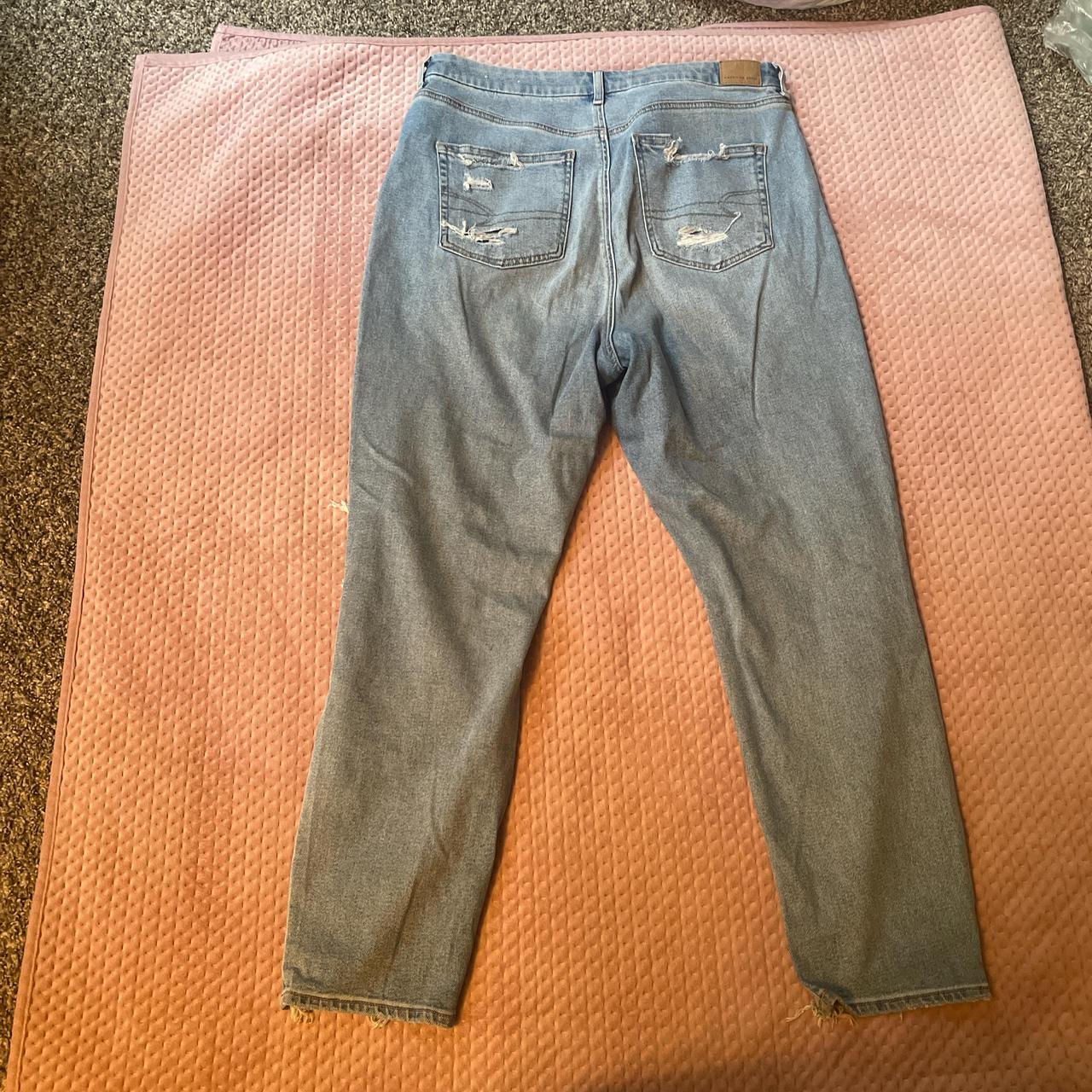 American Eagle Denim Jeans Curvy Mom Jean Size 18 Long - Depop