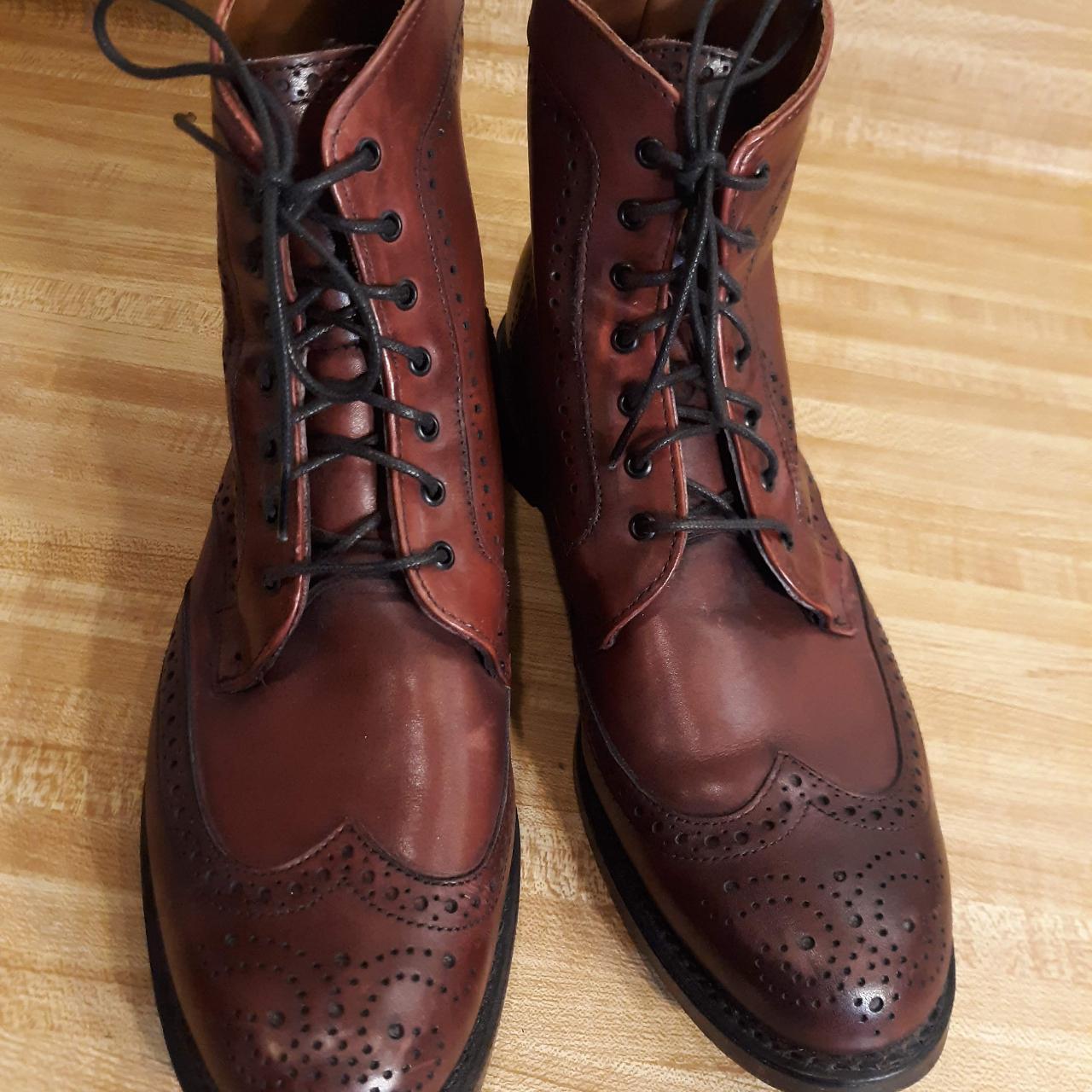 Allen Edmonds Dalton boots in Oxblood Burgandy