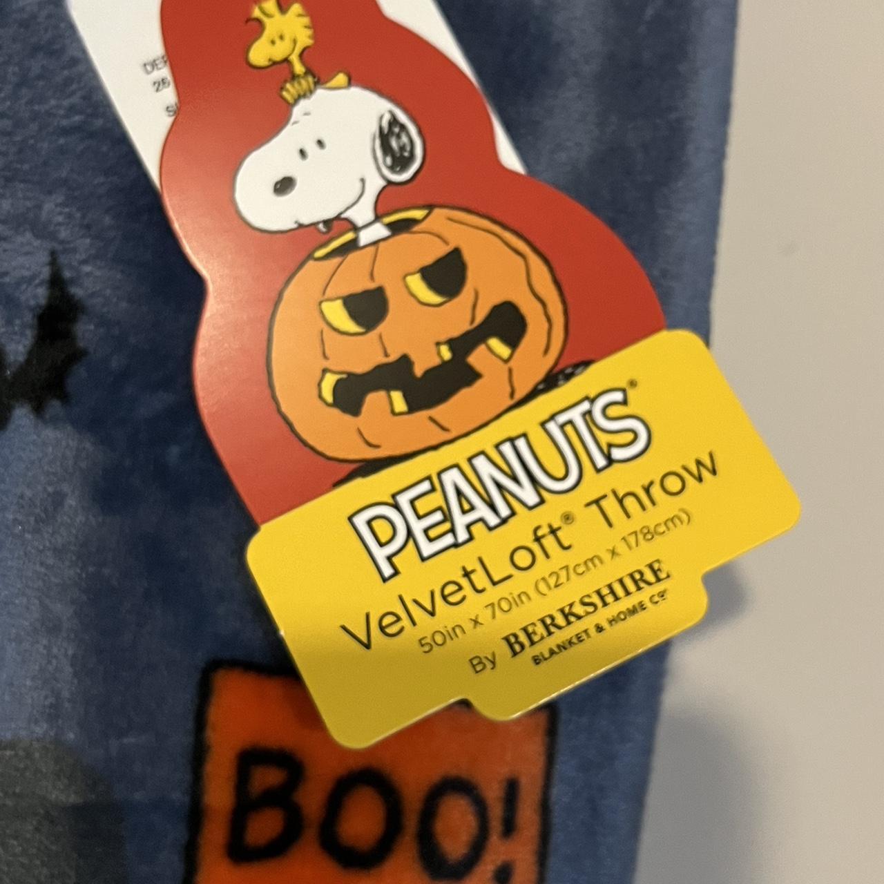 Deals Peanuts Snoopy Halloween Pumpkin Throw Blanket Velvet