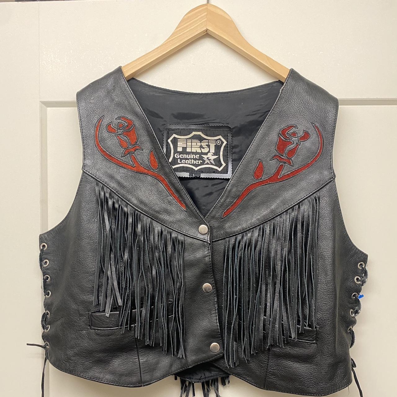 First genuine Leather Vest shops