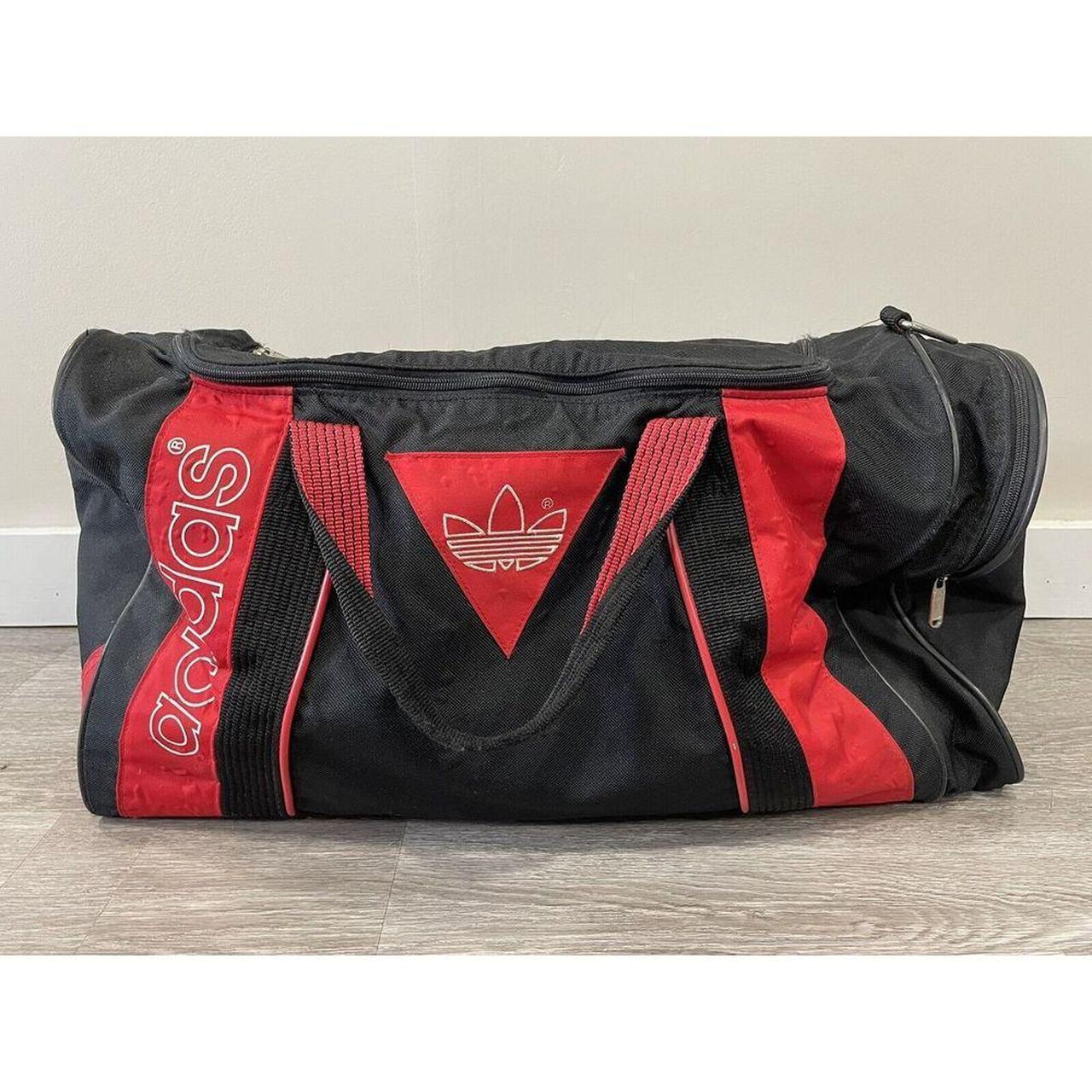 VINTAGE RED ADIDAS DUFFEL GYM BAG Double Handle 22 X. Depop