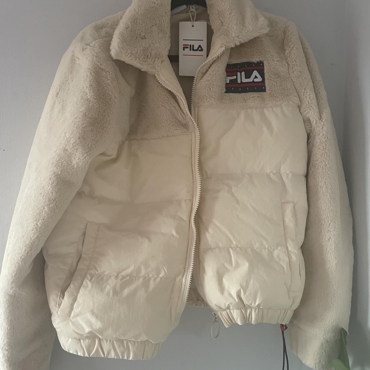 Fluffy clearance fila jacket