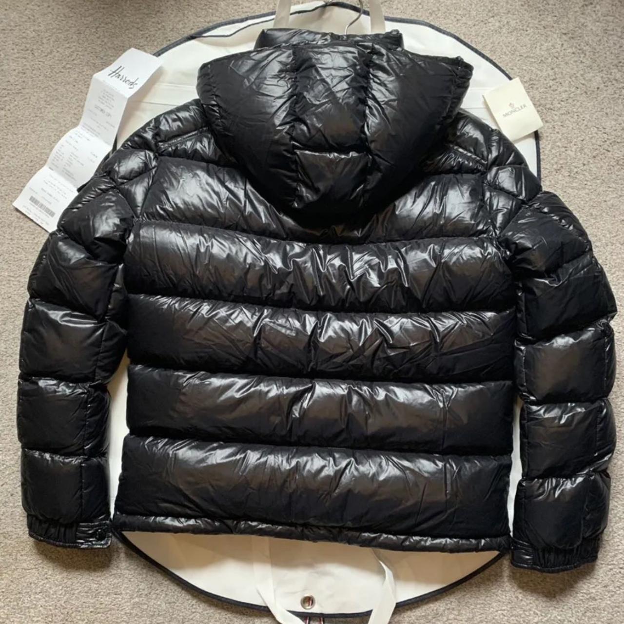 Moncler maya black & navy All sizes available Open... - Depop