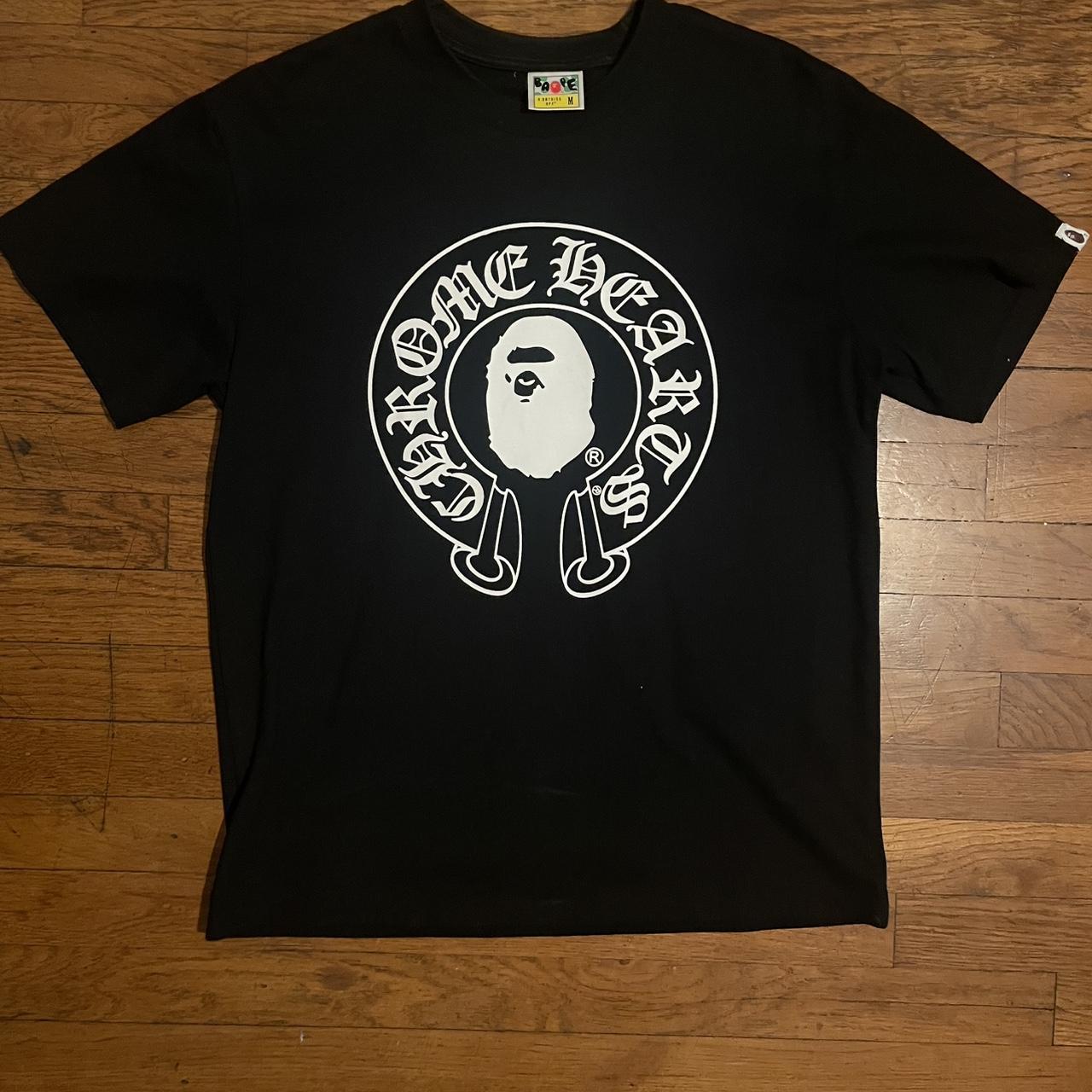 Bathing ape x chrome hearts medium but can fit small | Depop