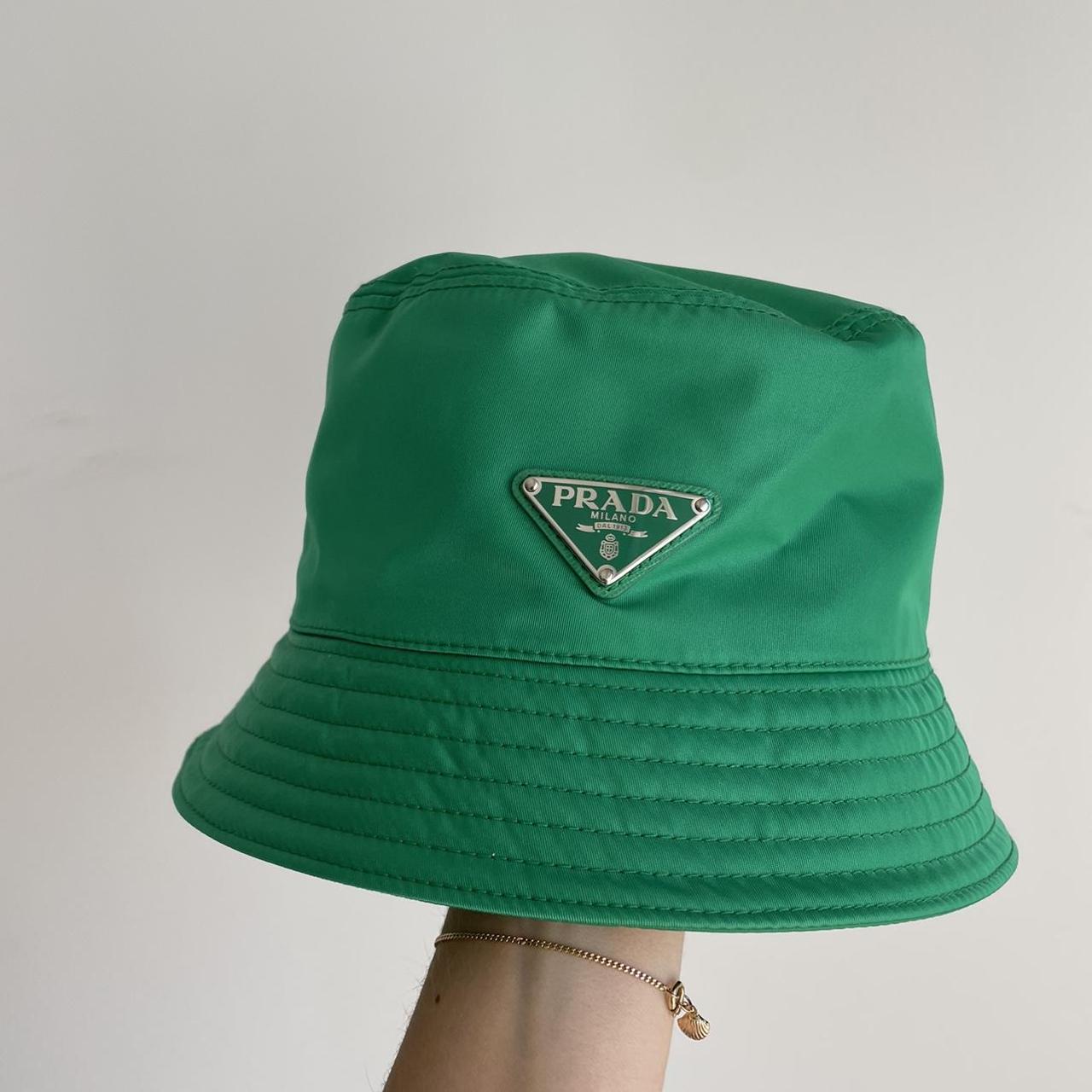 Prada Women's Green Hat | Depop