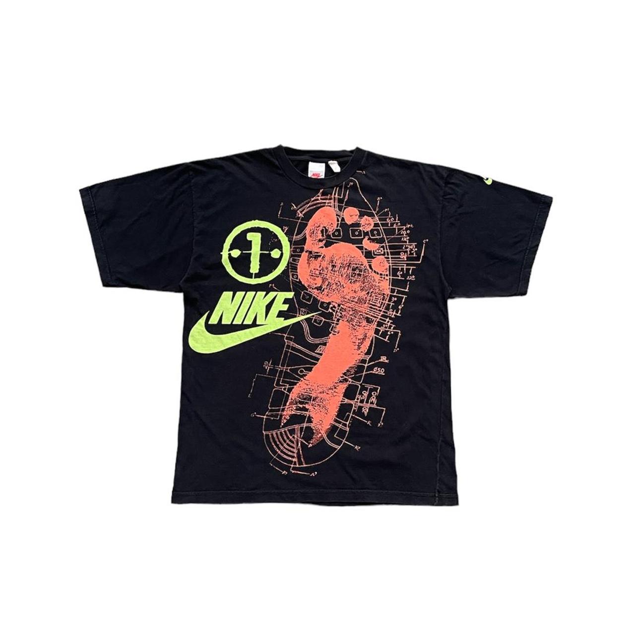 Dope Vintage 90s Nike Footprint T-shirt | seriously | Depop