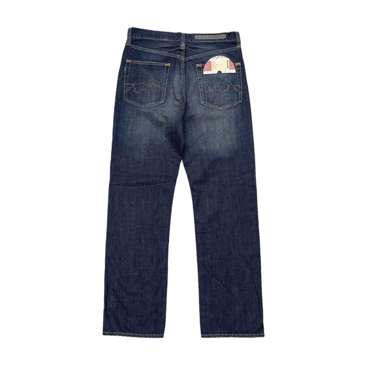 Vintage Maharishi Jeans | embroidered mountains on... - Depop