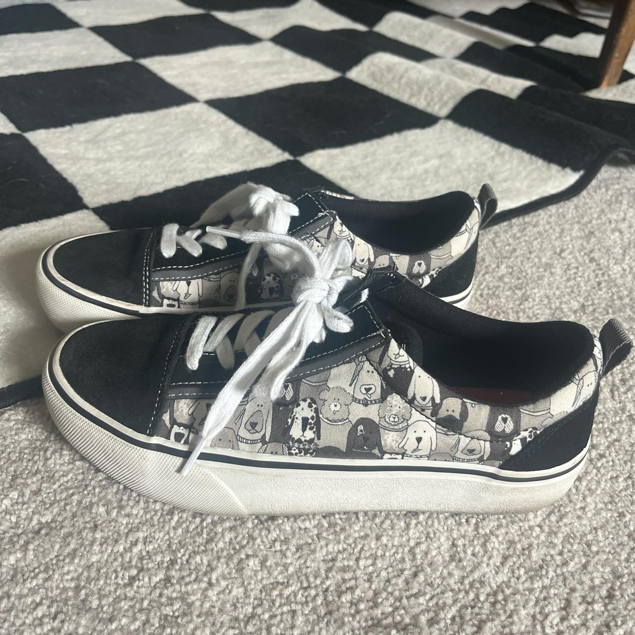Skechers dog print sneakers hotsell