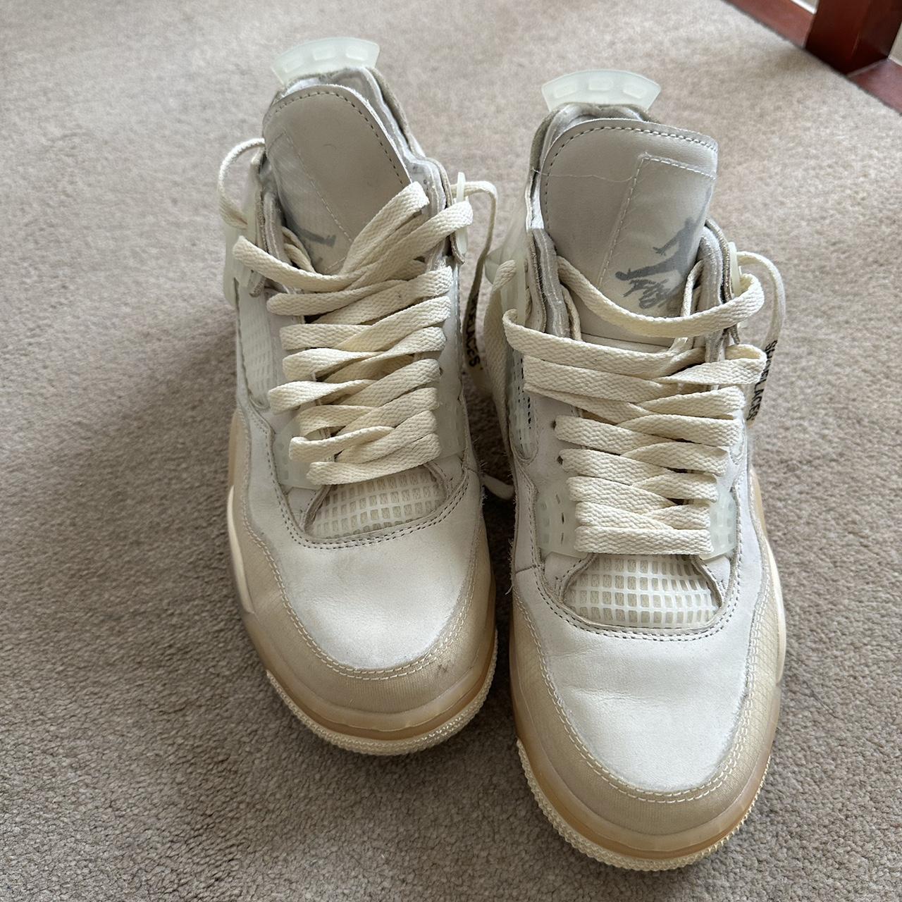 Nike Air Jordan 4 - Off White Sails Worn, No... - Depop